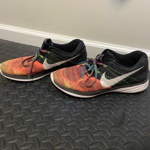 Size 13 - Nike Flyknit Lunar 3 Orange Toe
